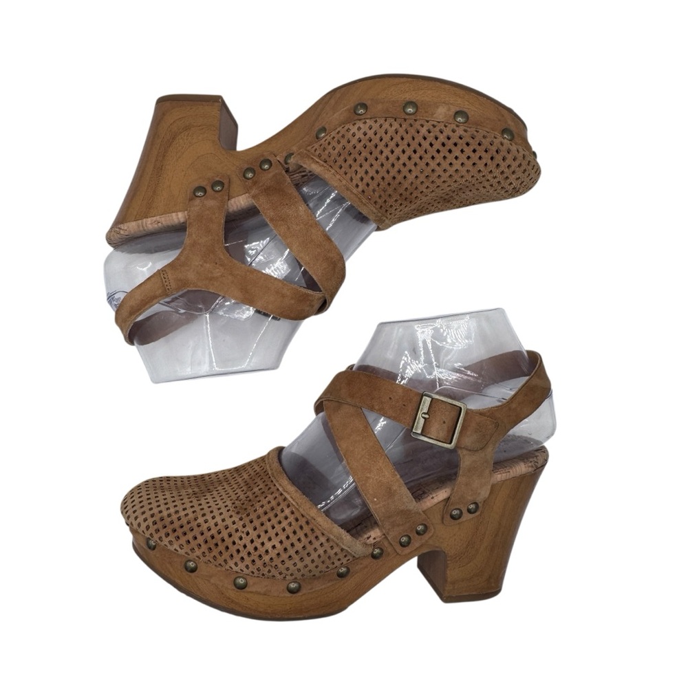 Korks Women's Brown Suede X-Strap Sandals - Size - Picture 4 of 13